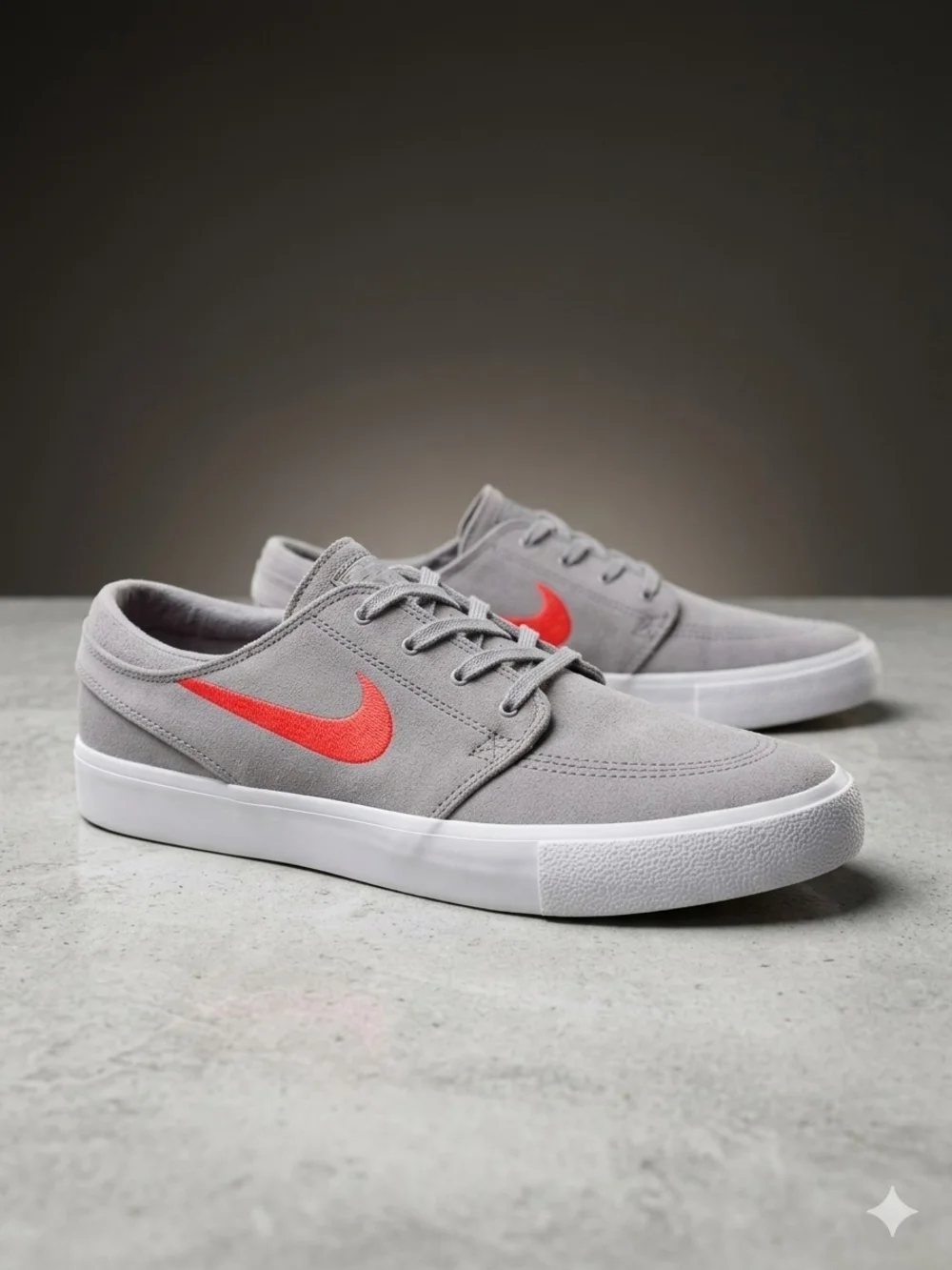 505 Nike SB Zoom Stefan Janoski RM Atmosphere Grey Crimson Low Top Men's 12